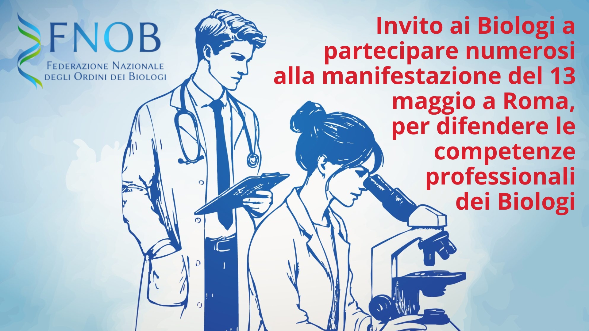 Clicca per accedere all'articolo La manifestazione FNOB: un appuntamento cruciale per la professione del Biologo