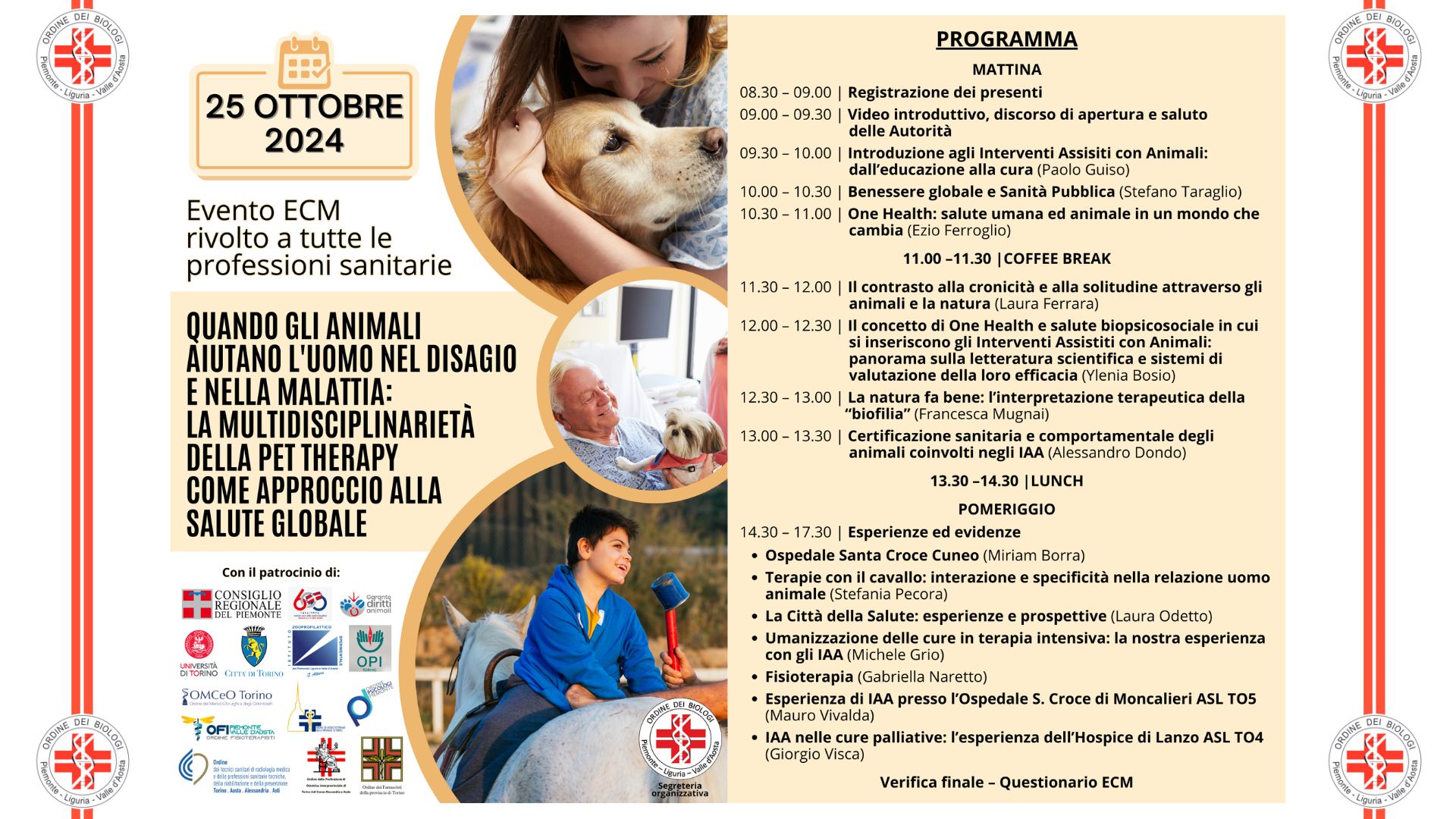 Clicca per accedere all'articolo Pet therapy e Salute: l'impatto terapeutico degli animali nel supporto al benessere. Il resoconto dell'evento del 25 ottobre.