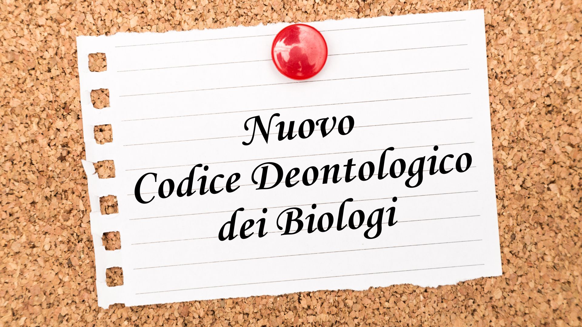 Clicca per accedere all'articolo Approvato il nuovo Codice Deontologico dei Biologi